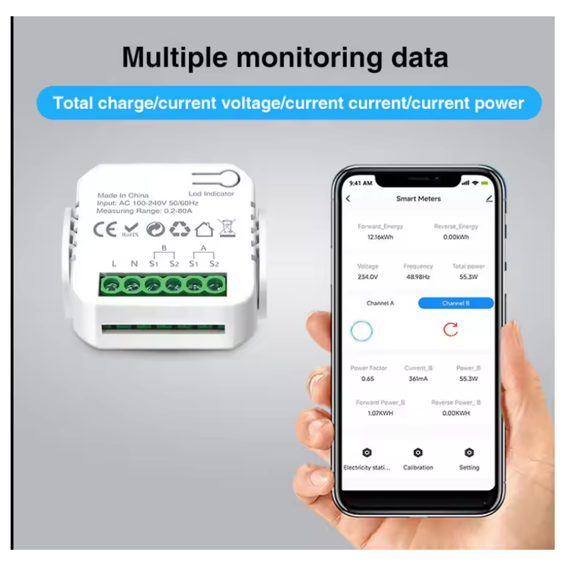 Tuya Energy Monitor MS01 view 3