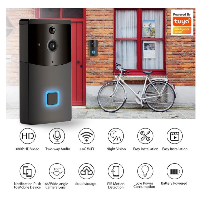 Tuya WiFi Video Doorbell with Alexa view 4